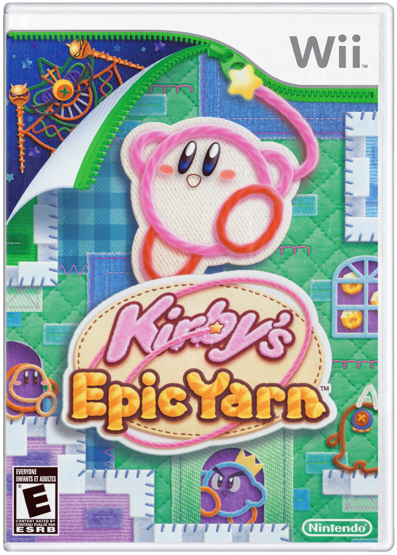 Kirby's Epic Yarn cartridge
